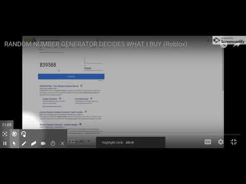 Random Number Generator Decides What I Buy Roblox Youtube Youtube - using a random number generator to decide what game i play on roblox