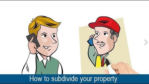 Subdivision - dividing your property using professional help