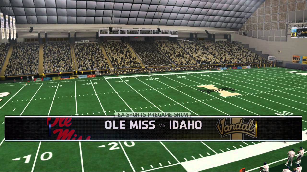 NCAA 14 Idaho Vandals & Kibbie Dome Stadium - YouTube
