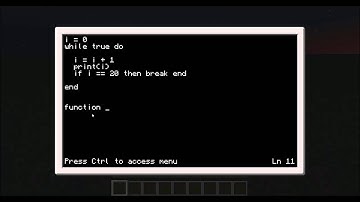 Computer Craft programing tutorial 10  --  break and return