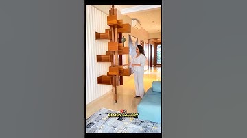 Amazing, Awesome Rotating Bookshelf Design #homedecor #design #bookshelf #youtubeshorts#shorts#decor
