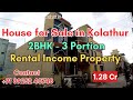 Resale House for Sale in Kolathur | Chennai | Rental Income Property | Prime Location |