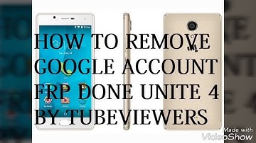 Micromax Canvas Unite 4 Q427 Google account bypass FRP Lock solution without flashing