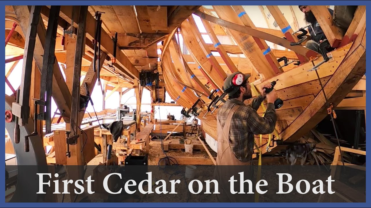Acorn to Arabella – Journey of a Wooden Boat – Episode 108: The First Cedar on the Boat