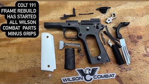 Colt 1911 Frame stripped for Wilson Combat rebuild.