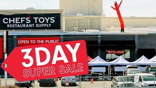 Chefs' Toys 3Day Sale: The Largest Food Service Equipment & Supplies Sale