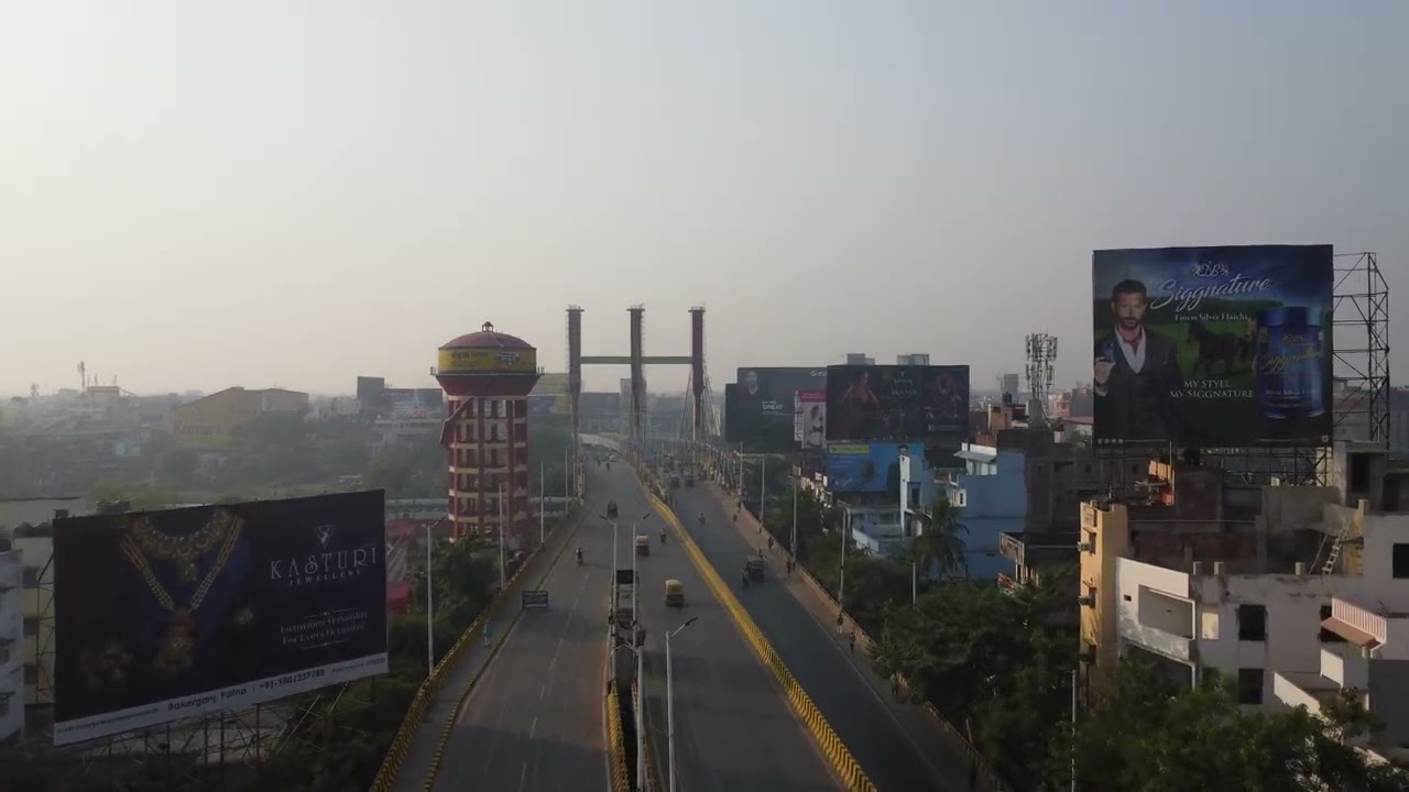 4K Drone Footage || Exhibition Road || Commercial Hub of Patna