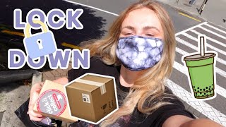 LOCKDOWN VLOG!! 💚 Iced Matcha recipe, Packages + more!