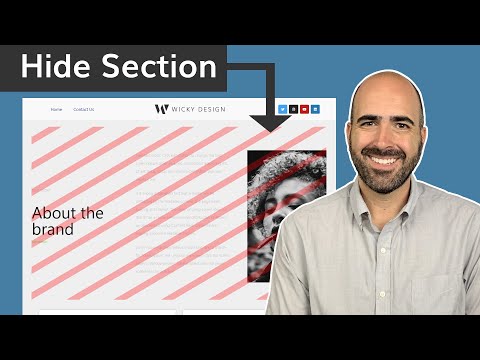 Video: Jak Skrýt Sekci