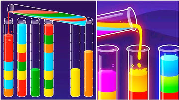 Water Sort Puzzle Gameplay 15, Android Games ios Walkthrough Simulator Think Brain