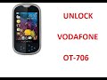 UNLOCK ALCATEL VODAFONE OT-706 فتح كود فودافون
