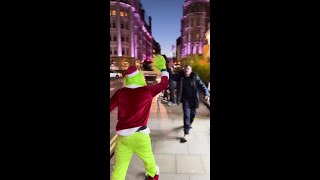 The grinch isn't stealing Christmas this year, he's giving it away!