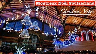 Montreux Christmas Market, Switzerland | Montreux Noël 2022 | 4K 60fps Video