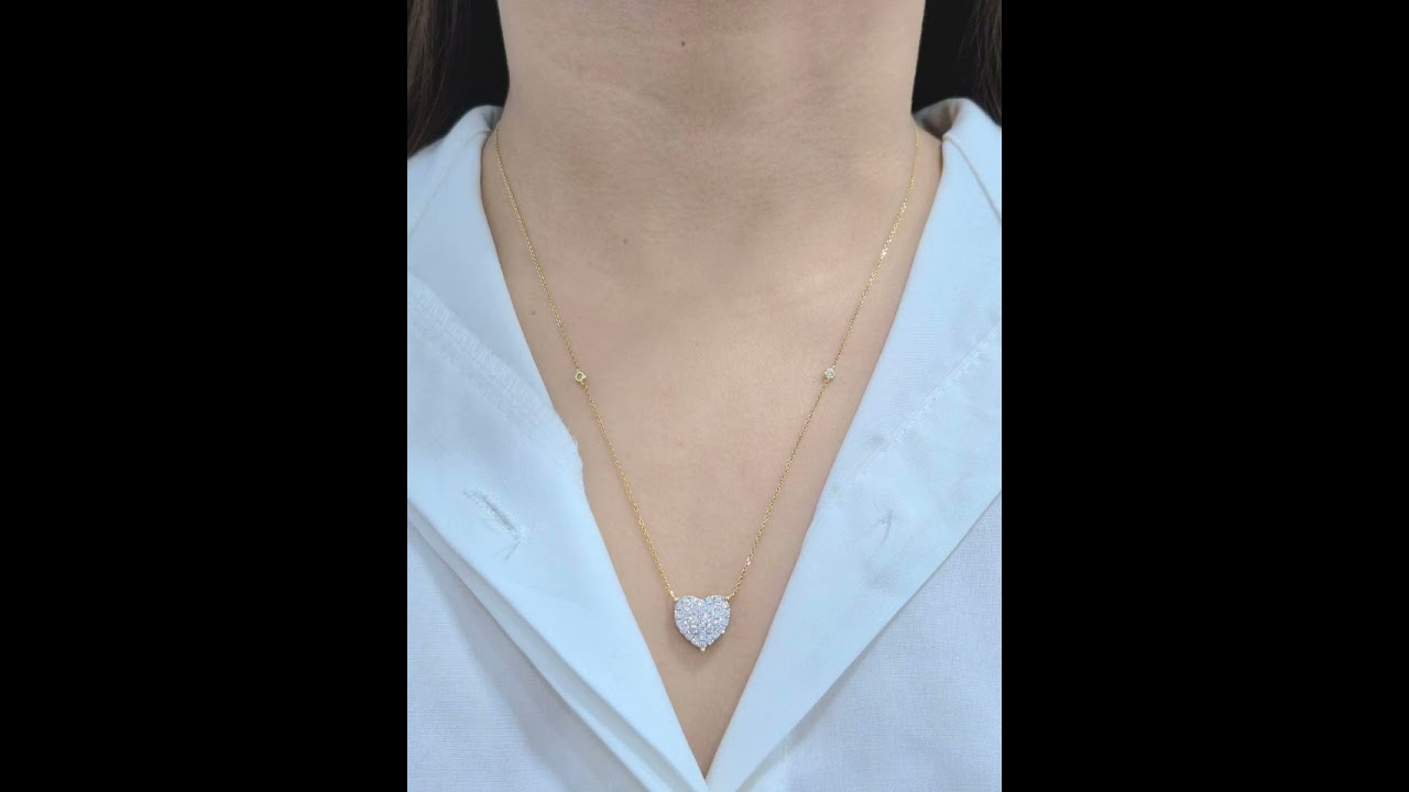 DIAMOND NECKLACE WIT GEMS| DIAMOND NATURAL | LC JEWELRY 