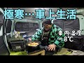 車上生活フリーターの越冬…車内温度−8℃…おでんを爆食