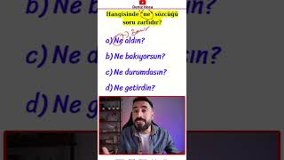 1 Net İçin Bu Soruyu İzle Ve Sınavda Şaşırma Sözcük Türleri Tyt Türkçe 