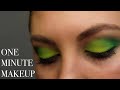 Lime Green Eye MakeUp Look Using Colour Pop Eyeshadow Pallette in Hi Society