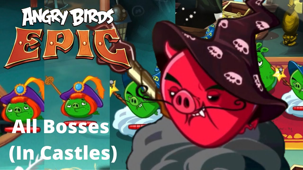 Angry Birds Epic: All bosses (in castles) - YouTube