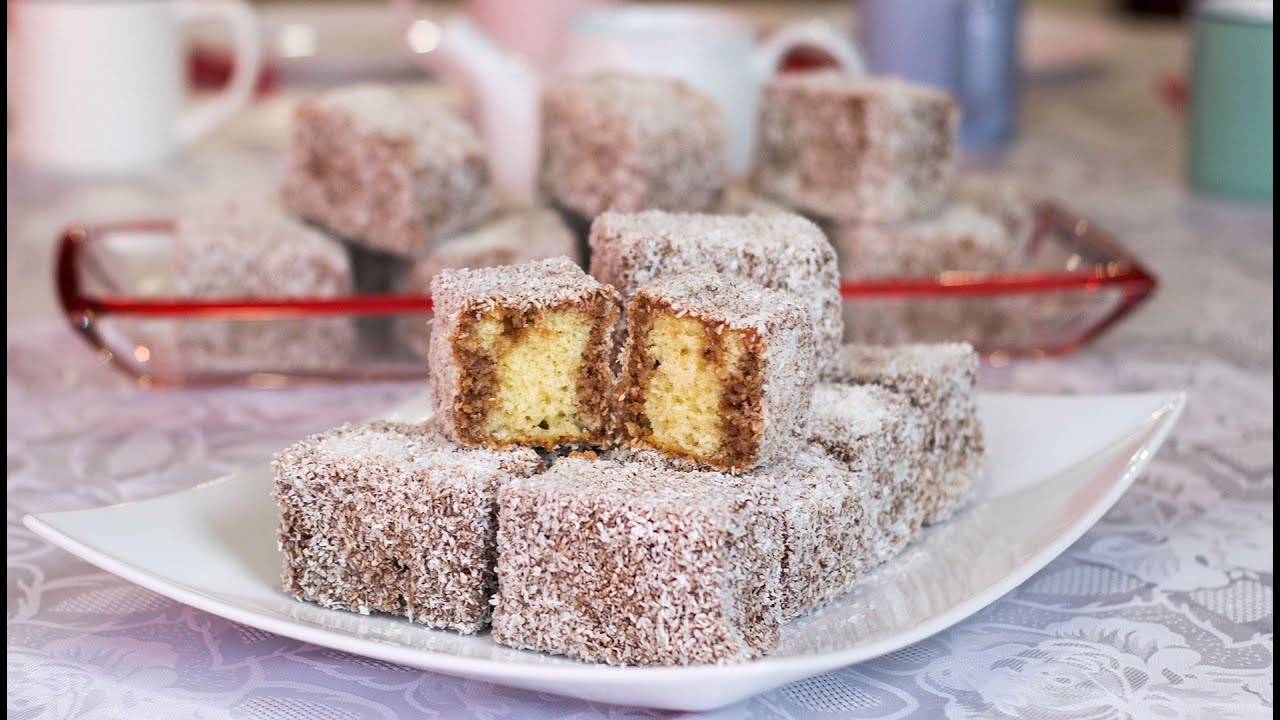 Čupavci jednostavni, mekani i sočni - Lamingtons recipe - YouTube