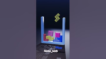 Tetris Softbody Mesh 537 / Blender Animation #softbody #games #tetris #gaming #animation #puzzle