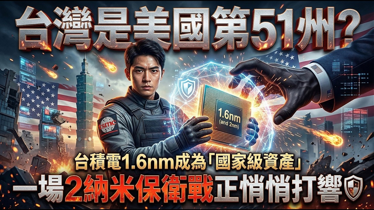 台灣是美國第51州？台積電1.6nm成為「國家級資產」，一場2納米保衛戰正悄悄打響！🛡️