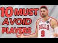 10 MUST AVOID Players NBA Fantasy Basketball 2023