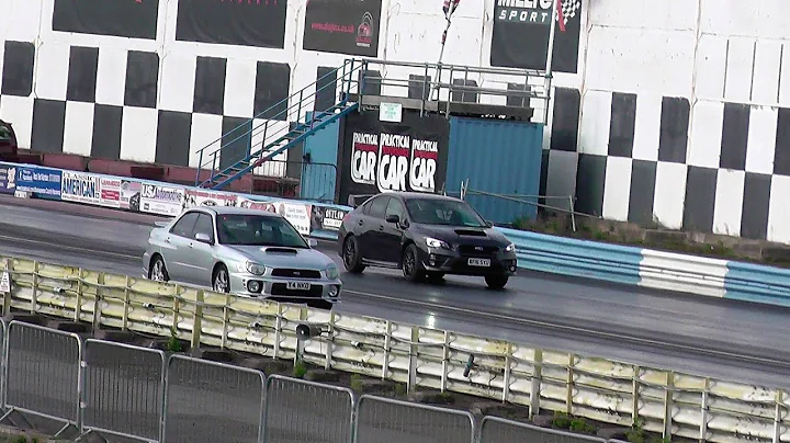 2016 Subaru WRX STi vs 2002 Subaru Impreza WRX - 1/4 Mile Drag Race