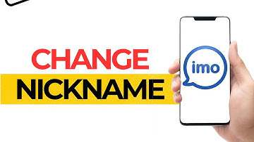 How to change nickname in imo