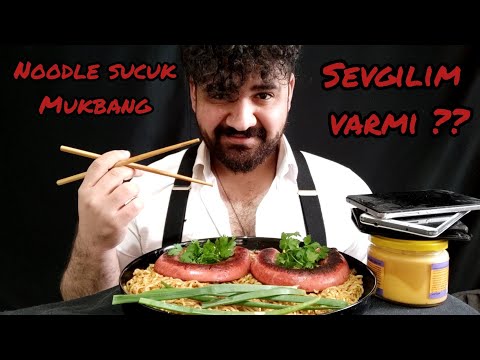 NOODLE SUCUK MUKBANG SEVGİLİM VARMI ? /  KAÇ FLÖRTÜM VAR KENDİ TOPUĞUMA SIKIYORUM / TÜRKÇE MUKBANG