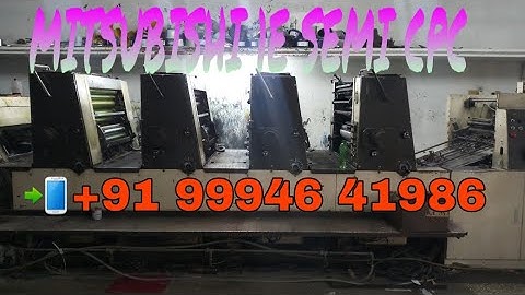 Mitsubishi 1E Semi Cpc 428 Four Colour Offset Printing Machine