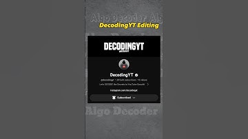 Pro Level Editing Like DecodingYT🔥 His Editing Secrets Revealed #shorts #decodingyt #videoediting