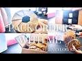 Candle Business Vlog: Package Orders With Me 🤍 (Silent Vlog)