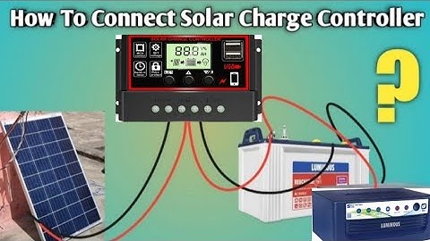 how to connect charger controller with solar and battery 🔋. SSUCR 20 amp solar charge controller