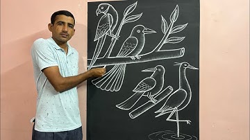 Learn to draw birds drawing by number 1 2 3 4 ||😳🙀|| #1234challange #easydrawing #birdart 