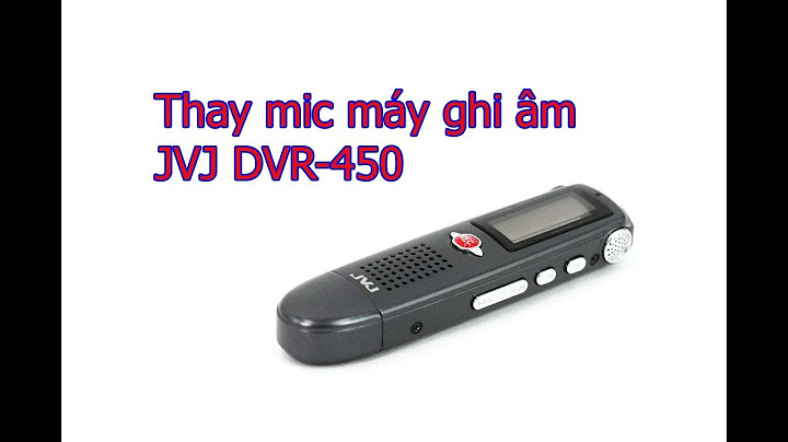 Hướng dẫn sử dụng máy ghi âm jvj dvr 300