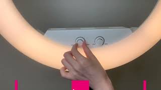 LED žiedinė lempa 100W su 3 telefono laikikliais ir stovu – PREMIUM (FS640II) LED žiedinė lempa 100W su 3 telefono laikikliais ir stovu – PREMIUM (FS640II)