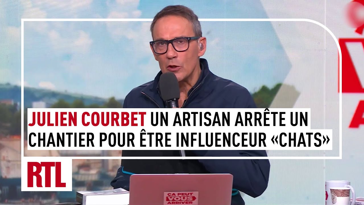 Julien Courbet : un artisan arrête un chantier pour être influenceur «chats»