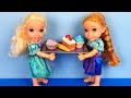 Breakfast buffet ! Elsa and Anna toddlers at the hotel  - vacation trip image