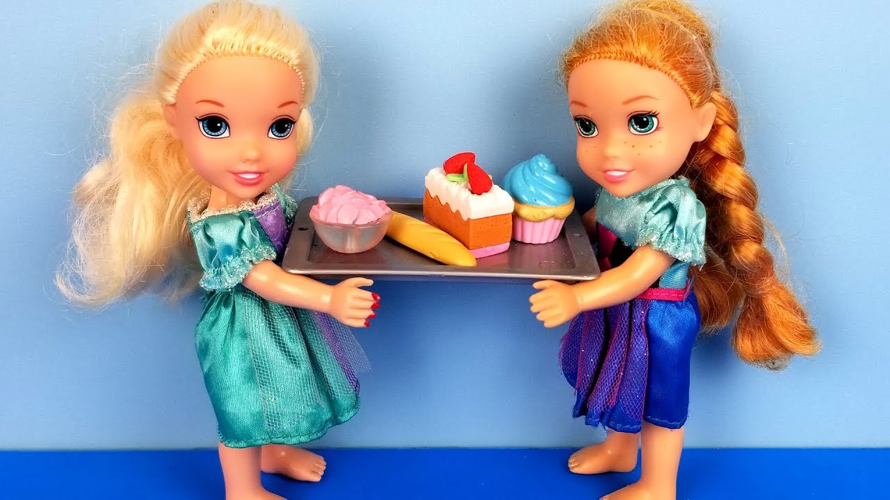 elsa and anna toddler barbie dolls