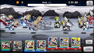 [Laser Beam Shower] Freedom Gundam Team VS ν Gundam (Nu) Team in LINE Gundam Wars