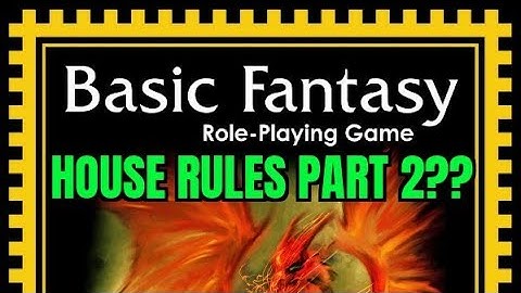 My Response Video To The Response Video Chris Gonnerman Uploaded About My BFRPG House Rules