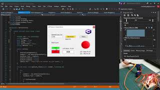 Arduino 2 Axis Servo Transfer Arm demo with Visual Studio C#