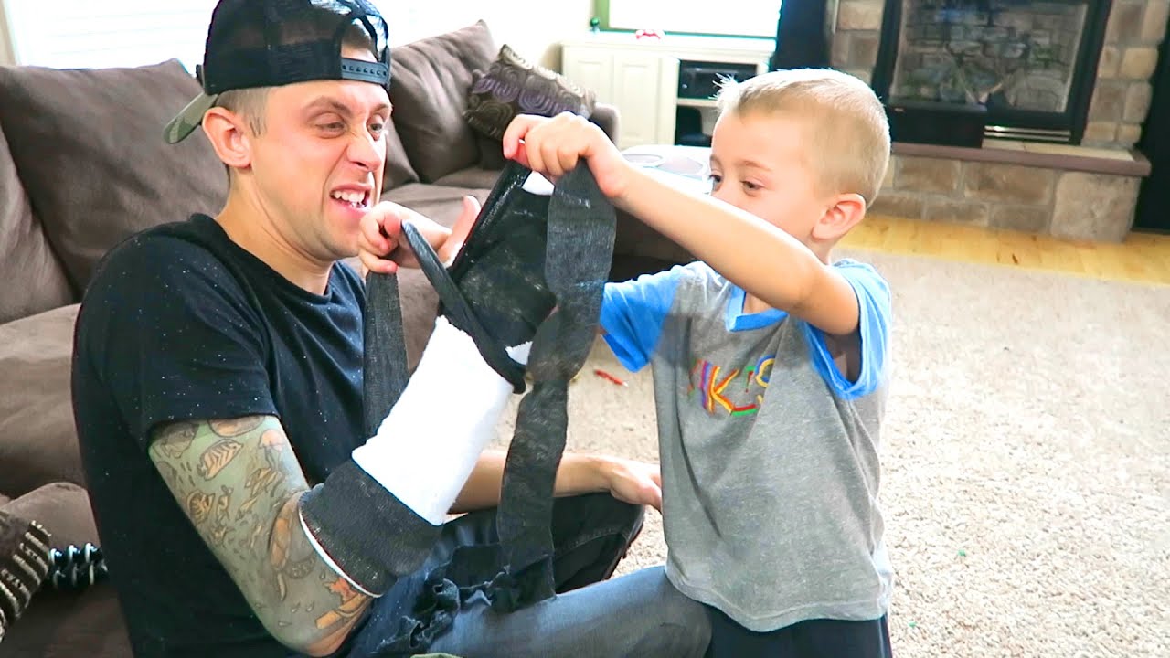 HE RIPPED MY CAST OFF!! Challenge GONE WRONG!