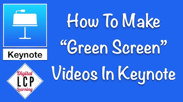 Make a “Green Screen” video in Keynote!
