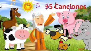 En el Arca de Noé - Sonidos de los Animales y 5 canciones   (canciones infantiles)