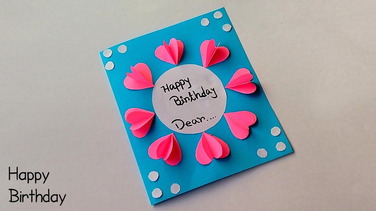 DIY Easy Birthday Card | How To Make Birthday Special Card | Birthday ...