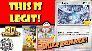 Lugia Looks GOOD! 250 Damage, 1 Prize Pokémon! 30th Celebration Official Reveals! (Pokemon TCG News)