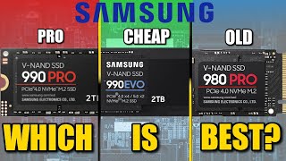 Samsung 990 Pro vs 990 EVO vs 980 Pro SSD Comparison - Which Is Best?