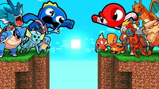 RAINBOW POKEMON WARS! (Red vs Blue)