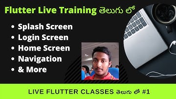 Live Flutter Project Class in Telugu | #01 | Dart & Flutter in Telugu | Sai Gopi